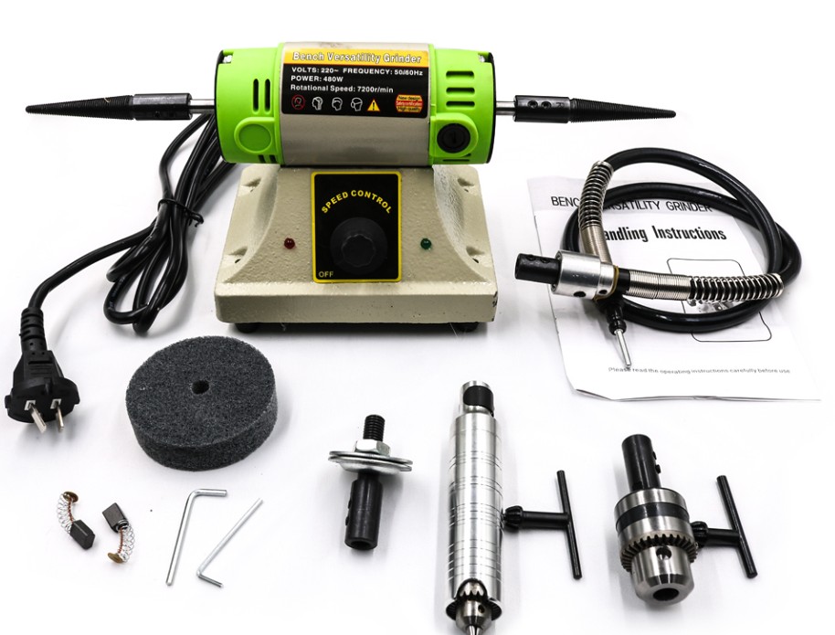 栗荣牌台式多功能抛光机玉石