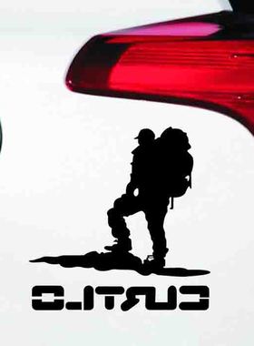 登山汽车车贴旅行者贴纸越野车贴遮挡划痕贴个性创意贴画车身贴