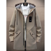 风衣中长款 2025韩版 潮流披风大衣春秋季 男士 帅气休闲夹克男装 外套