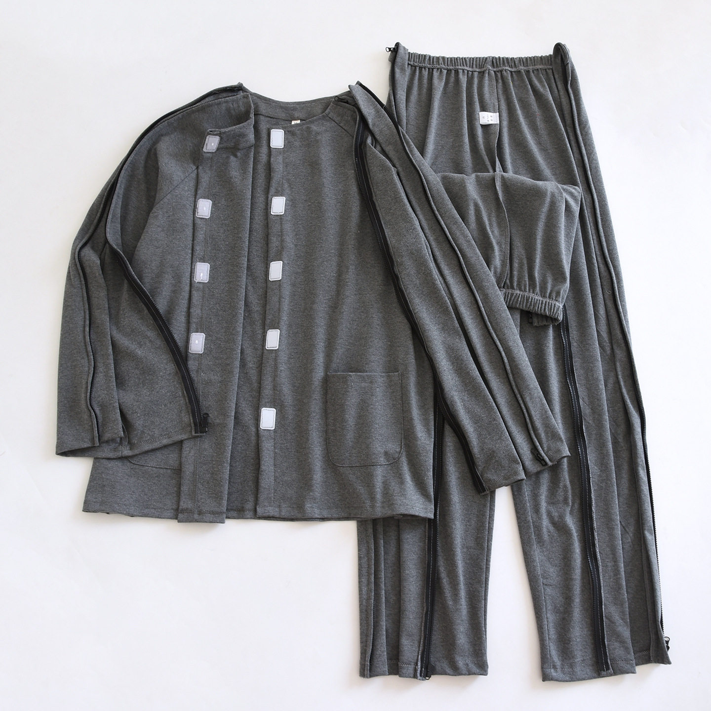男纯棉大码护理服瘫痪卧床便捷