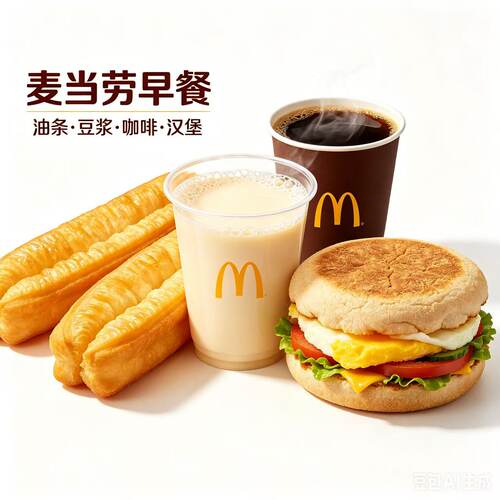 麦当劳早餐代下单脆香油条豆浆组合吉士蛋麦满分冰咖啡全国通用券