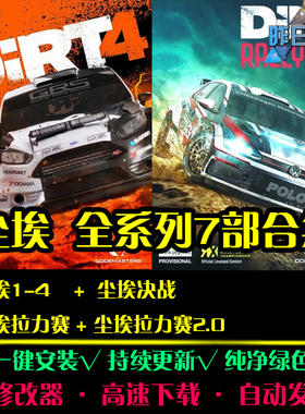 尘埃拉力赛2.0/1-4/决战SPG体育竞速中文足球赛车PC单机游戏合集