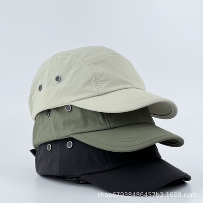 户外丛林鸭舌帽男女夏季出游登山帽遮阳帽速干透气显脸小个性纯