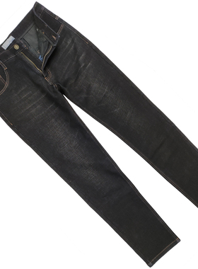 男士秋冬季黑色厚重单宁绒舒适直筒牛仔裤弹性活动自如商务休闲潮