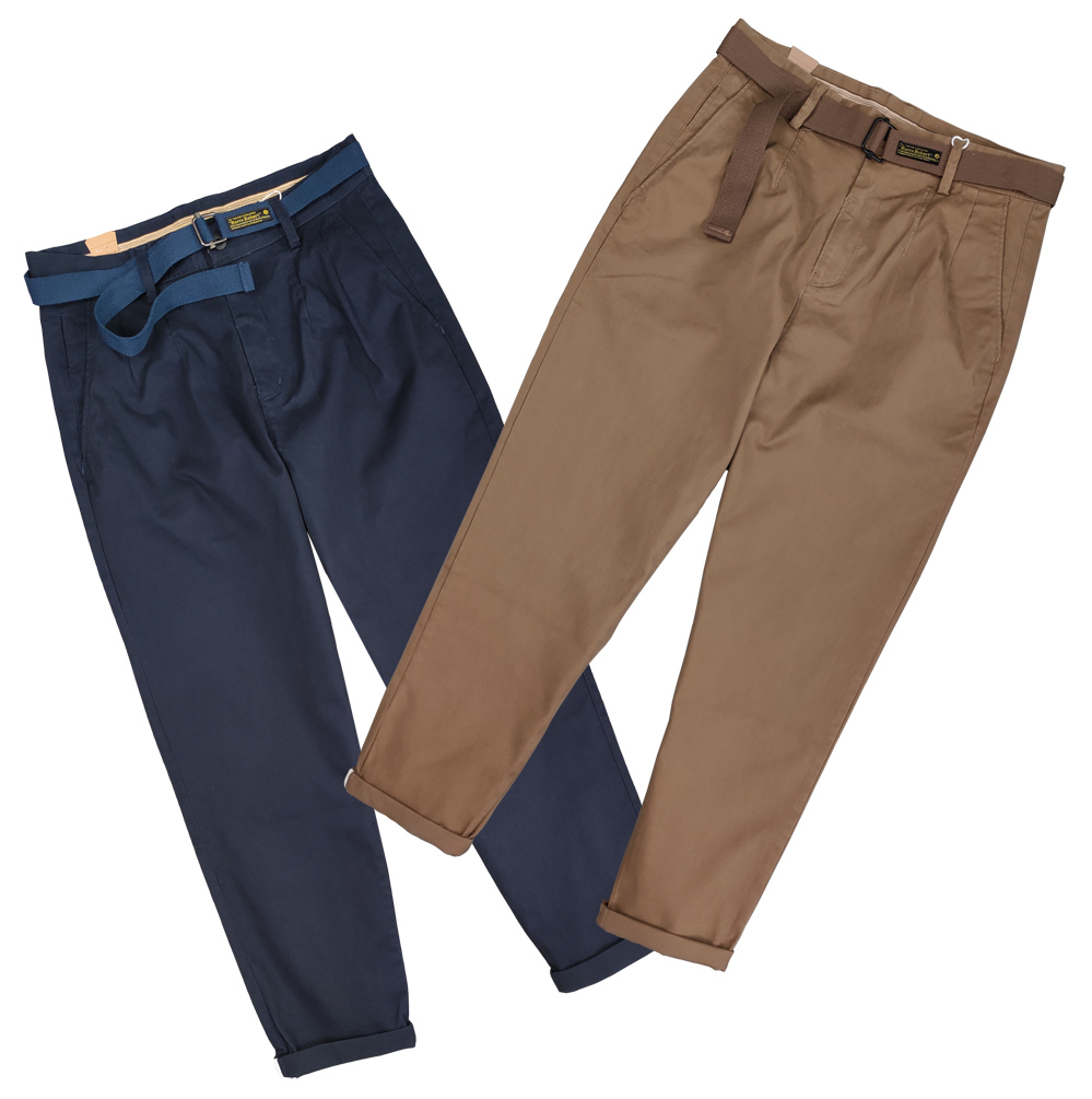 9分奇诺裤复古休闲成裤水洗