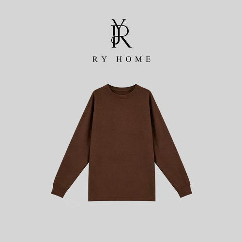 RYHOME 容雨花边净版宽松休闲大版T恤253T2184