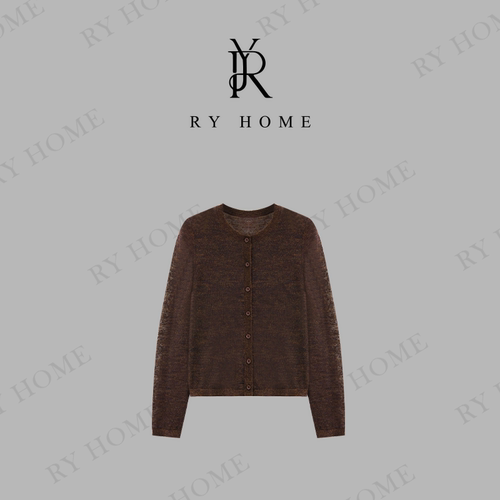 YRYHOME 容雨“悦颜”新款简约百搭针织开衫243T1760