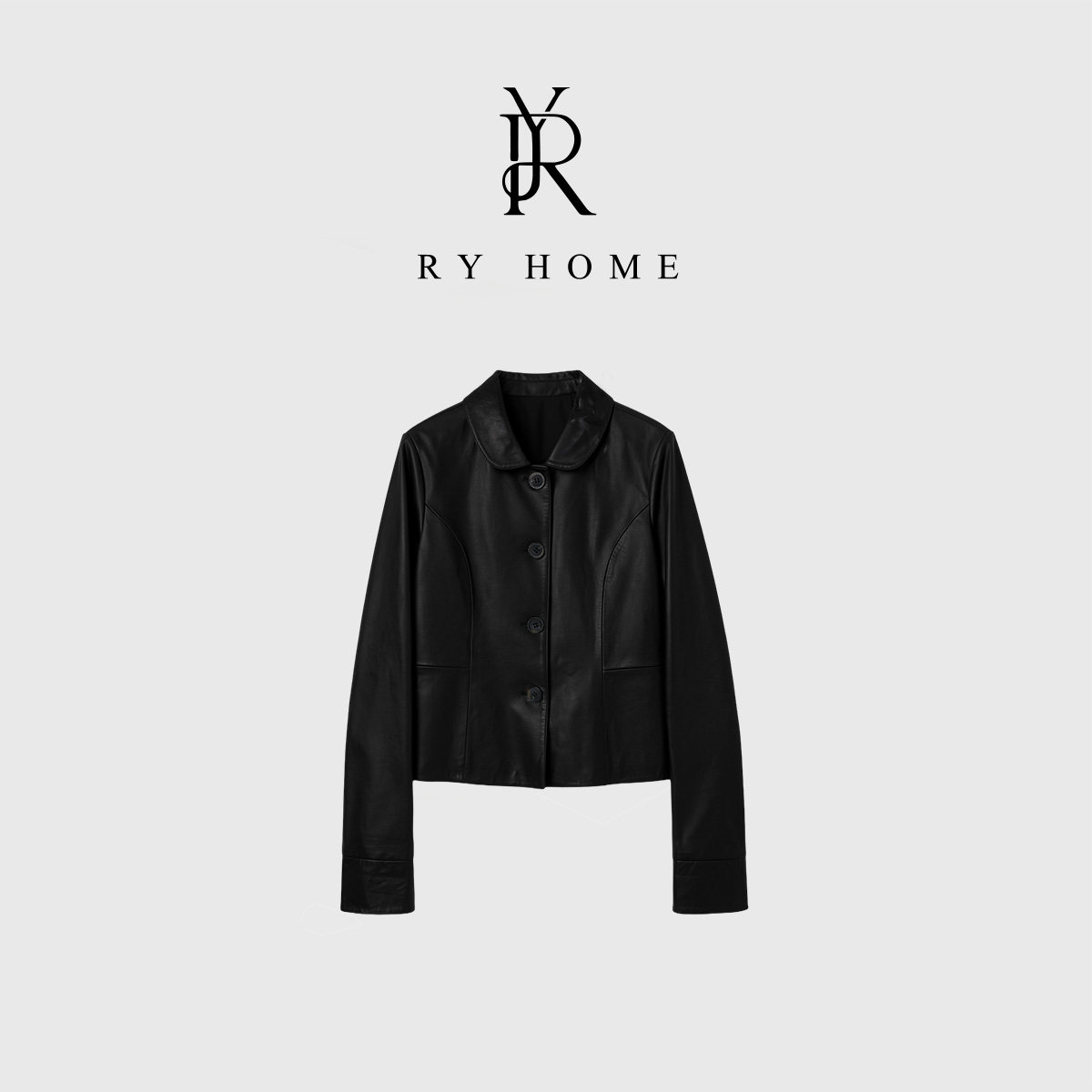 RYHOME容雨 100%绵羊皮简约高级时尚绵羊皮衣外套261W2759
