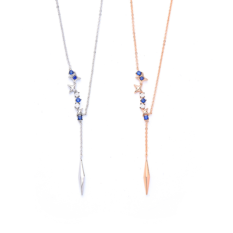 韩版吊坠短款配饰月亮项链