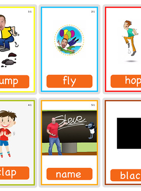 Wow English入门基础英语单词学习卡片幼儿童小学少儿英文教具