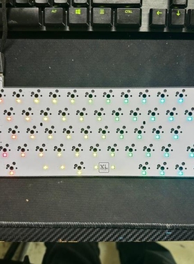 Melgeek mojo68客制化热插拔单模VIA自定义改键RGB灯光