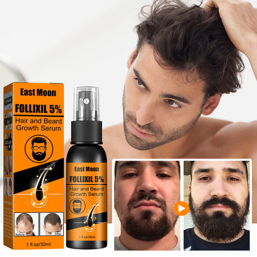 East Moon 头发胡须生长精华液 胡子发际线密发防掉营养发根护发