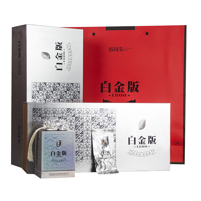 裕园茶2021年春茶乌龙茶茶叶安溪铁观音兰花清香型白金版端午礼盒