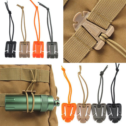 带弹力绳四方绑扣molle固定扣背带三角绑扣固定带多功能战术配件