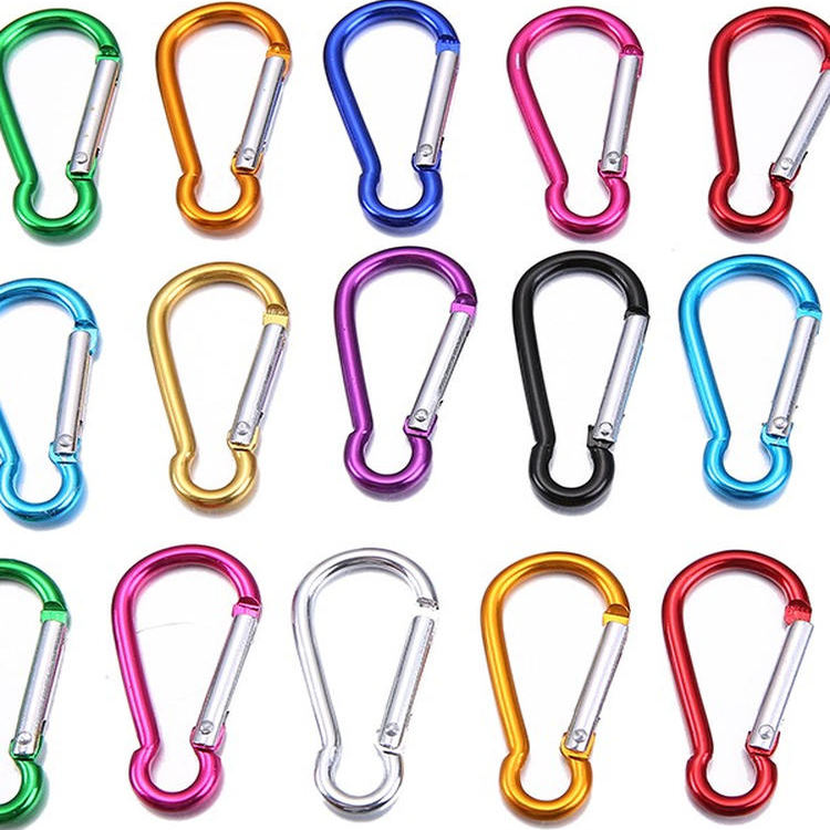 户外彩色登山扣小号钥匙扣快挂扣环葫芦弹簧卡扣快接扣包链保险扣