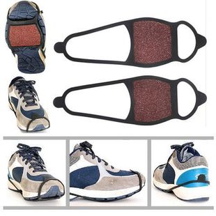 硅胶纱布冰爪 户外攀登雪地冰面防滑鞋套 双面粗纱布冰爪攀岩用品