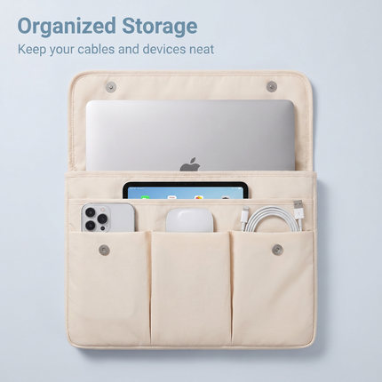 时尚格纹分类多层大容量笔记电脑手提包适用华为13.3 Matebook/Macbook小新小米Acer荣耀HP13.6Air/14Pro英寸