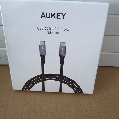 AUKEY1米CtoC PD快充 3A 60W 双TYPE-C 双公头 适用iphone15pm