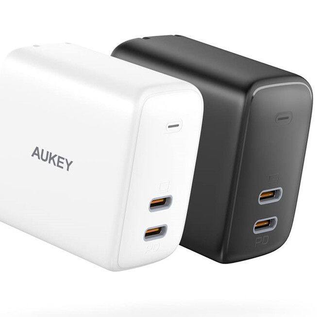 AUKEY傲基40W双C口快充头适用苹果手机平板macbook笔记本电脑