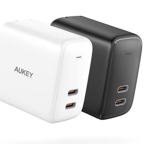 AUKEY傲基40W双C口快充头适用苹果手机平板macbook笔记本电脑