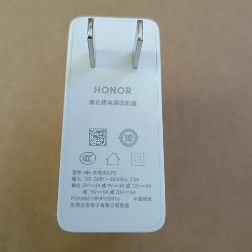[二手]原装荣耀100W充电器氮化镓PD快充笔记本Matebook14充电器13XPro平板电脑电源GAN拆机