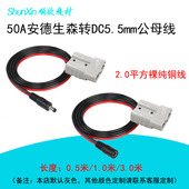 50A安德生森转DC5.5 2.5公母电源转接线户外储能电池连接线 2.1