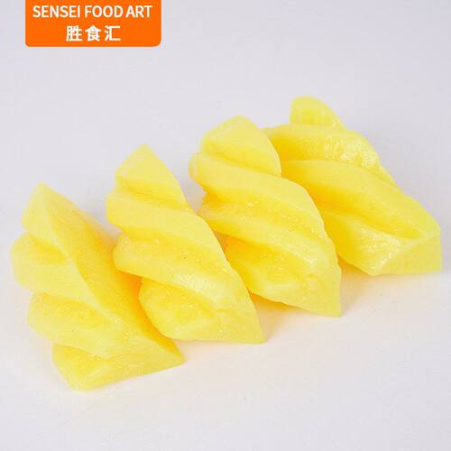 一件代发PVC仿真菠萝切片趣味短视频道具仿真水果凤梨片玩具