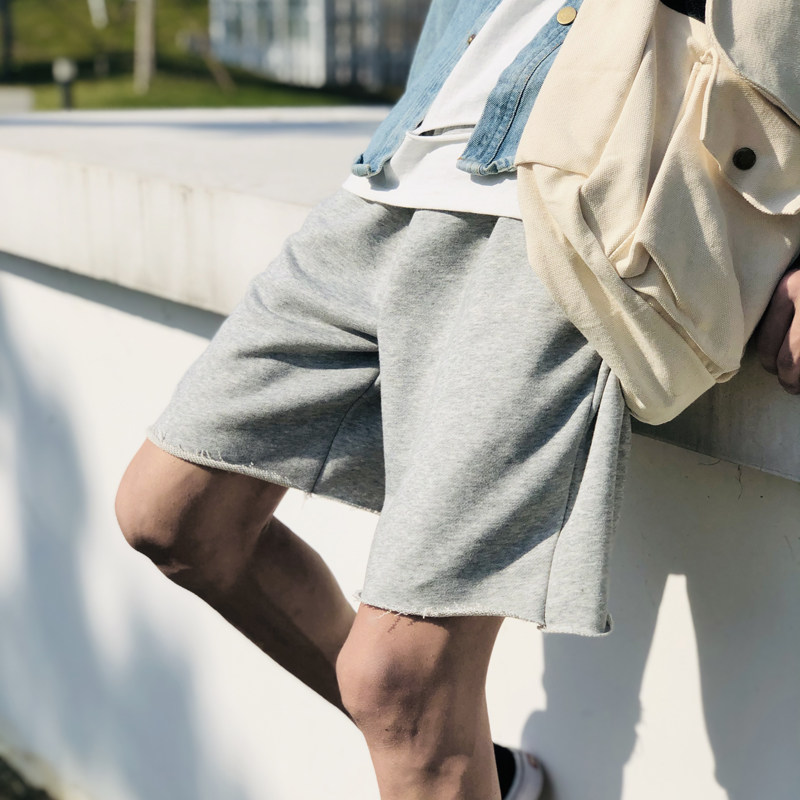 夏季新款日系複古男裝純色毛圈短褲運動休閑潮牌男士五分中褲衛褲在類目 男裝, 休閒褲中 - 來自Buy2taobao.com提供專業的淘寶代購服務