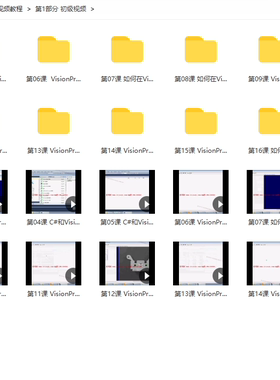 2023新康耐视Cognex Visionpro视频教程配套实例源码入门学习资料