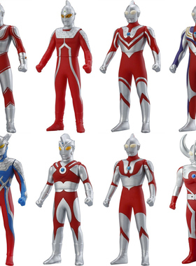 万代 奥特曼软胶 初代迪迦赛文佐菲艾斯泰罗雷欧银河奥特之父