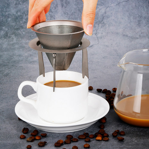 蔻盾户外咖啡杯茶滤滴漏式