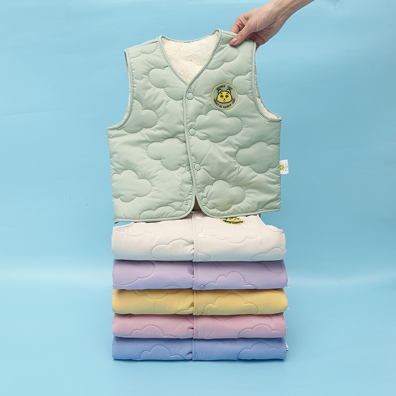 儿童婴儿马甲春秋冬加厚新款女童背心冬季男女童保暖宝宝夹棉坎肩