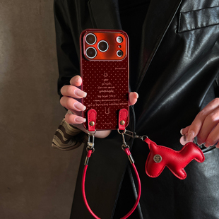 11pro12套13 x7ultra马年全包x6防摔硅胶女10 findx9带挂绳x8s 适用OPPOReno15Pro手机壳点圣诞树红色新款