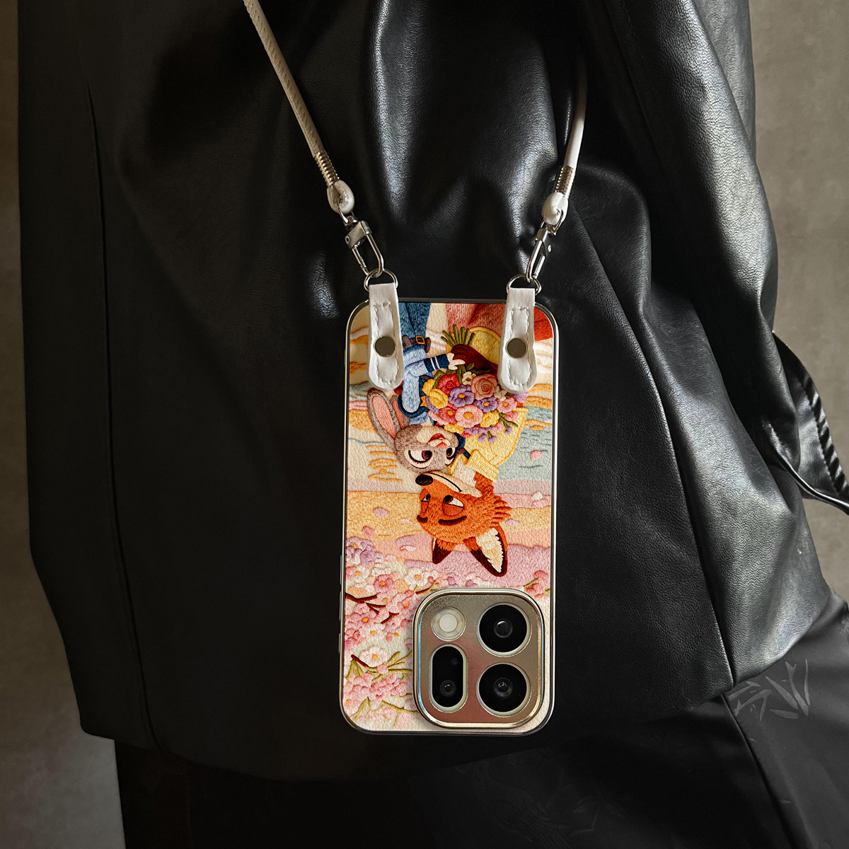 适用于OPPOReno15Pro手机壳鲜花朱迪新款x9带挂绳FINDx8s/x7ultra全包x6/5防摔硅胶7/8/9女10/11pro12套13/14