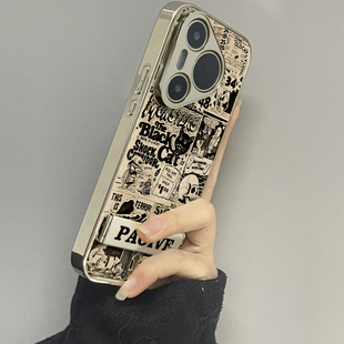 用于华为pura70proUltra手机壳小羊皮美式漫画p40高级感p50e外全包防摔P60新款网红男女潮牌P70pro十套软