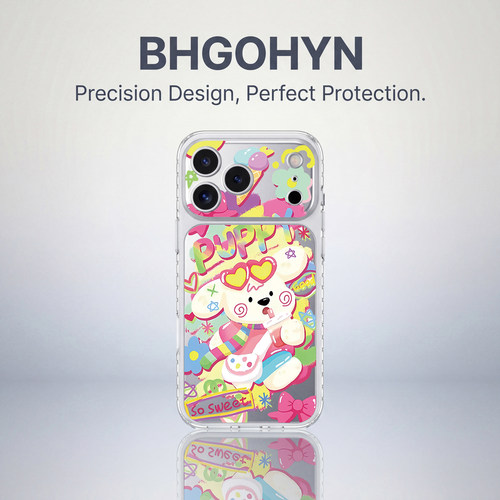 适用于苹果17promax手机壳新品磨砂IMD大视窗彩奶茶狗全包iphone16pro套硅胶防摔高级感苹果15promax外女款17