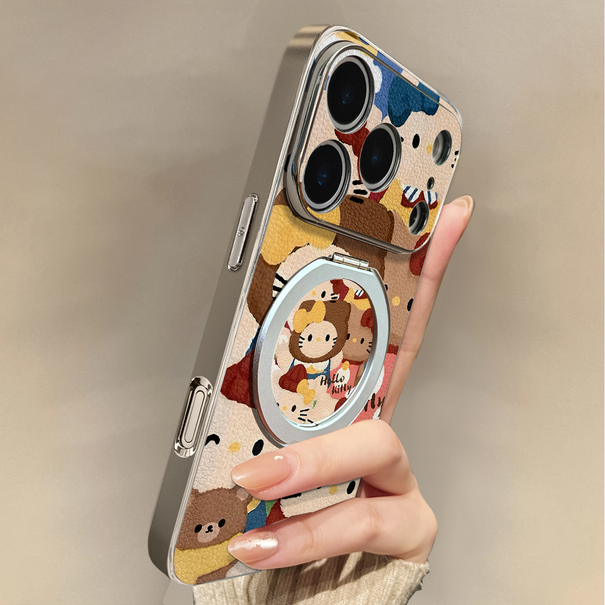 适用于苹果17promax手机壳带挂绳KT猫磁吸iphone14/16pro套硅胶xs全包防摔斜跨15ultra套网红11新款xr女13PRO