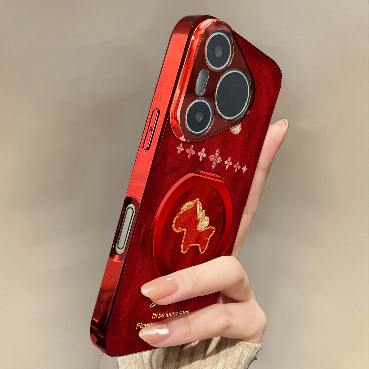 适用华为Pura70pro手机壳红色新款四叶金马Mate70/80promax套50马年全包防摔P60/80带挂绳Nova14ultra13外12,3C数码配件,手机保护套/壳,淘宝优惠券,粉丝福利购,淘宝优惠卷