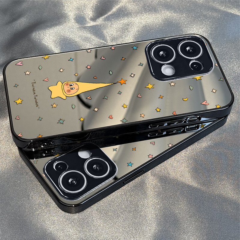 适用于OPPOReno14Pro手机壳宝星星人镜面高级感a2/a3pro硅胶全包5防摔6新款男女7/8/9潮Reno10/11pro十12套13