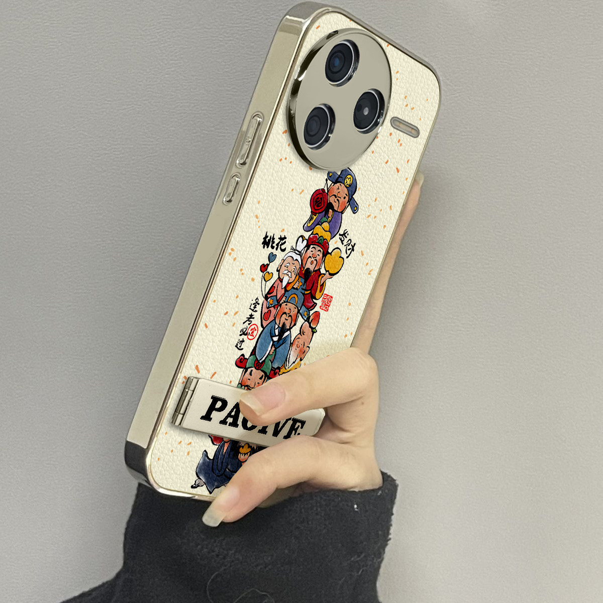 适用于红米k80Pro手机壳财神寿星高级感小米k50/60至尊硅胶全包防摔inote12turbo外新款note13/14proplus套70