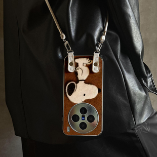 适用于vivox300Pro手机壳新款毛绒狗狗X100pro/90S/80斜跨全包S30promini/20/19/18/17套防摔Y300i带挂绳女