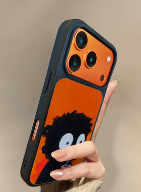 适用于苹果17promax手机壳带挂绳影子男孩iphone14/16pro套硅胶xs全包防摔斜跨15ultra套网红11新款xr女13PRO