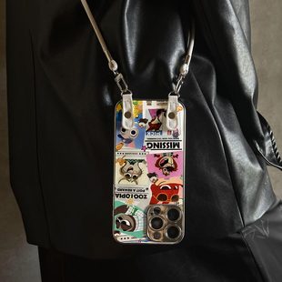 5防摔硅胶7 x7ultra全包x6 9女10 适用OPPOReno15Pro手机壳疯狂动物城新款 11pro12套13 x9带挂绳FINDx8s