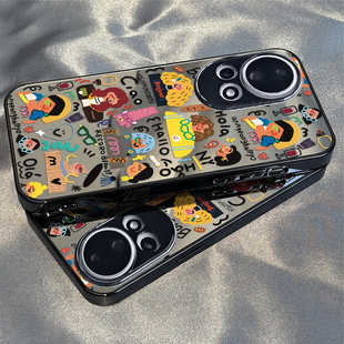 适用于华为nova13pro手机壳镜面彩色女孩Nove5/6/7se硅胶8全包防摔Hinova9男女13软nova10/11/12ultra套新款