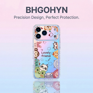 适用于苹果17promax手机壳新品磨砂IMD大视窗围观动物全包iphone16pro套硅胶防摔高级感苹果15promax外女款17