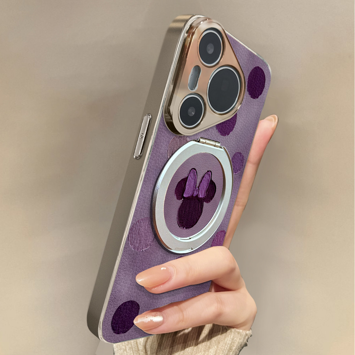 适用于华为Pura70pro手机壳新款波点磁吸Mate60/70pro十套50/40全包防摔P60/80带挂绳Nova14ultra/13/12外7/9