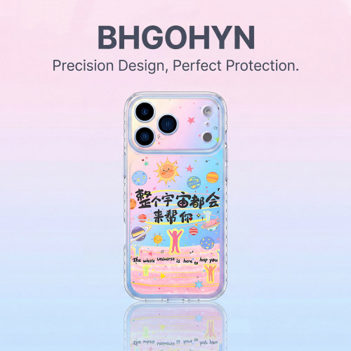 适用于苹果17promax手机壳新品磨砂IMD大视窗彩绘宇宙全包iphone16pro套硅胶防摔高级感苹果15promax外女款17