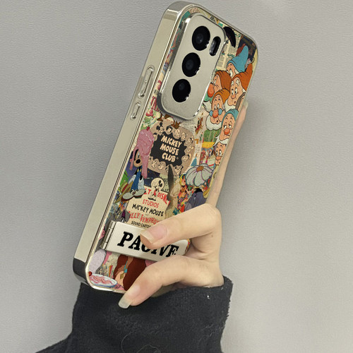 适用于opporeno12pro手机壳高级感复古矮人Reno5/6/7/8/9硅胶全包a2防摔a3pro新款男女潮牌Reno10/11pro十套