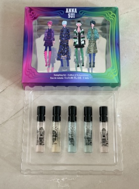 安娜苏淡香水组合2ml*5试管小样筑梦天马人鱼绮幻飞行许愿精灵EDT