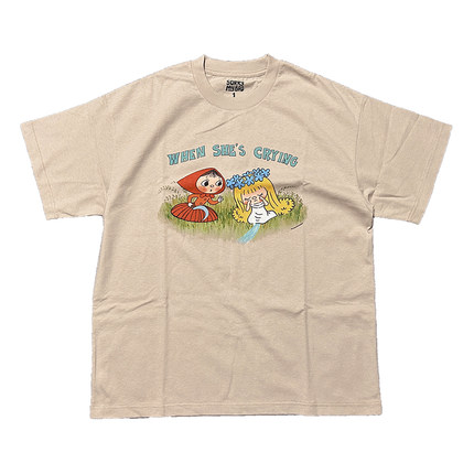 SorryMyBad  Crying Tee Khaki 恶搞设计短袖T恤